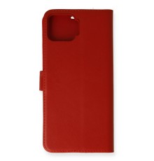 Oppo A73 Kılıf Trend S Plus Kapaklı Kılıf - Kırmızı