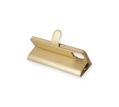 Oppo A73 Kılıf Trend S Plus Kapaklı Kılıf - Gold