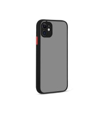 iPhone 12 Kılıf Montreal Silikon Kapak - Siyah