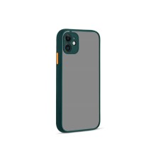 iPhone 12 Kılıf Montreal Silikon Kapak - Yeşil