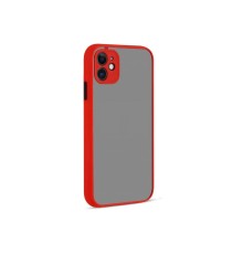 iPhone 12 Kılıf Montreal Silikon Kapak - Kırmızı