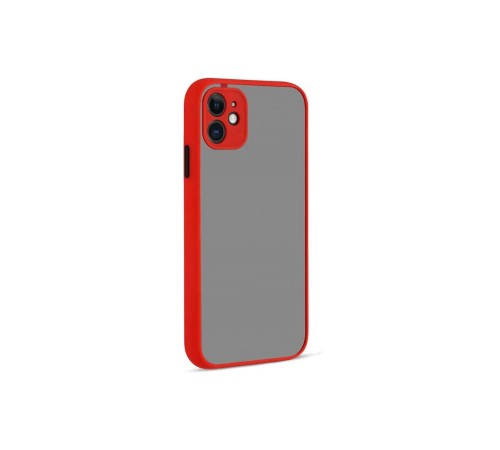 iPhone 12 Kılıf Montreal Silikon Kapak - Kırmızı iPhone 12 Kılıf Montreal Silikon Kapak - Kırmızı