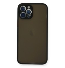 iPhone 12 Pro Kılıf Montreal Silikon Kapak - Siyah