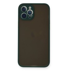 iPhone 12 Pro Kılıf Montreal Silikon Kapak - Yeşil