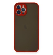 iPhone 12 Pro Kılıf Montreal Silikon Kapak - Kırmızı
