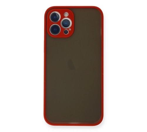 iPhone 12 Pro Kılıf Montreal Silikon Kapak - Kırmızı iPhone 12 Pro Kılıf Montreal Silikon Kapak - Kırmızı
