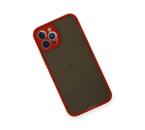 iPhone 12 Pro Kılıf Montreal Silikon Kapak - Kırmızı iPhone 12 Pro Kılıf Montreal Silikon Kapak - Kırmızı