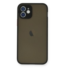 iPhone 12 Mini Kılıf Montreal Silikon Kapak - Siyah