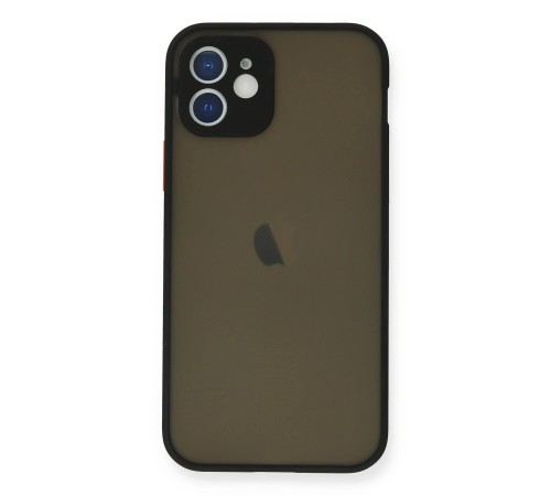 iPhone 12 Mini Kılıf Montreal Silikon Kapak - Siyah