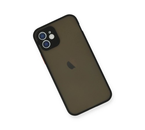 iPhone 12 Mini Kılıf Montreal Silikon Kapak - Siyah