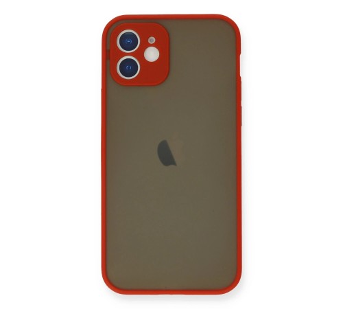 iPhone 12 Mini Kılıf Montreal Silikon Kapak - Kırmızı