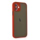 iPhone 12 Mini Kılıf Montreal Silikon Kapak - Kırmızı