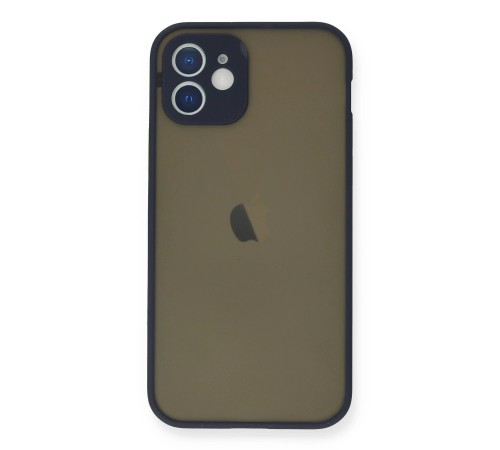 iPhone 12 Mini Kılıf Montreal Silikon Kapak - Lacivert