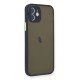 iPhone 12 Mini Kılıf Montreal Silikon Kapak - Lacivert