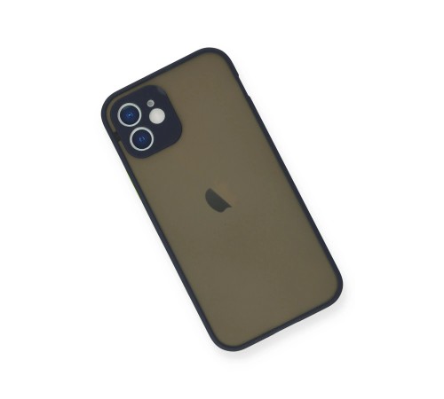 iPhone 12 Mini Kılıf Montreal Silikon Kapak - Lacivert