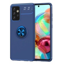 Samsung Galaxy A72 Kılıf Range Yüzüklü Silikon - Mavi