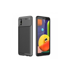 Samsung Galaxy A01 Core Kılıf Auto Focus Karbon Kapak - Siyah