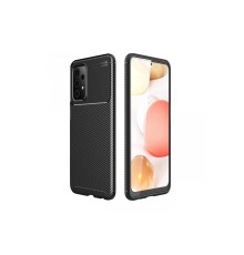 Samsung Galaxy A52 Kılıf Auto Focus Karbon Kapak - Siyah