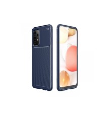 Samsung Galaxy A52 Kılıf Auto Focus Karbon Kapak - Lacivert