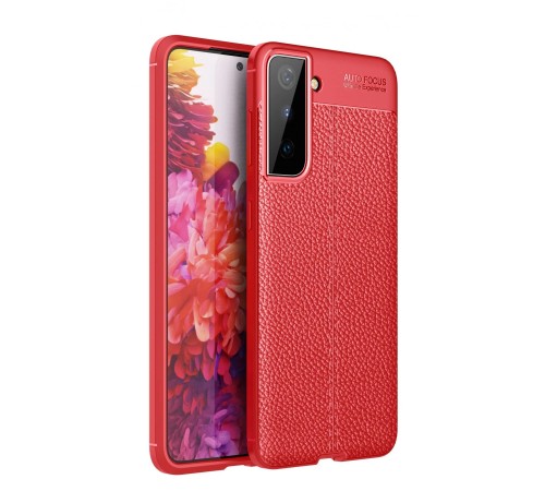 Samsung Galaxy S21 Kılıf Auto Focus Kapak - Kırmızı Samsung Galaxy S21 Kılıf Auto Focus Kapak - Kırmızı