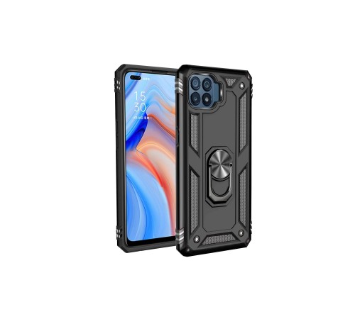Oppo Reno 4 Lite Kılıf Sofya Yüzüklü Silikon Kapak - Siyah Oppo Reno 4 Lite Kılıf Sofya Yüzüklü Silikon Kapak - Siyah
