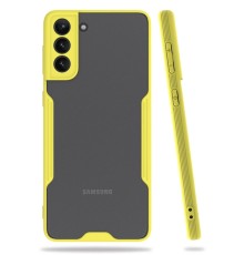 Samsung Galaxy S21 Plus Kılıf Platin Silikon - Sarı