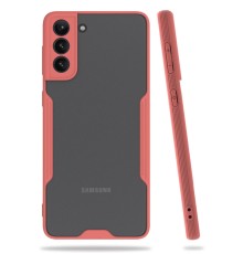 Samsung Galaxy S21 Plus Kılıf Platin Silikon - Pembe