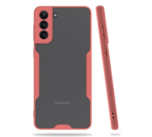 Samsung Galaxy S21 Plus Kılıf Platin Silikon - Pembe Samsung Galaxy S21 Plus Kılıf Platin Silikon - Pembe