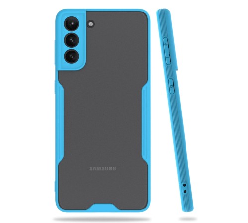 Samsung Galaxy S21 Plus Kılıf Platin Silikon - Mavi Samsung Galaxy S21 Plus Kılıf Platin Silikon - Mavi