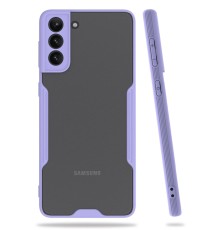 Samsung Galaxy S21 Plus Kılıf Platin Silikon - Lila