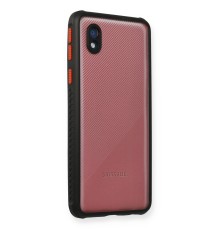 Samsung Galaxy A01 Core Kılıf Miami Şeffaf Silikon - Siyah