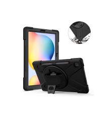 Samsung Galaxy P610 Tab S6 Lite 10.4 Kılıf Amazing Tablet Kapak - Siyah