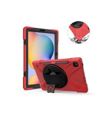 Samsung Galaxy P610 Tab S6 Lite 10.4 Kılıf Amazing Tablet Kapak - Kırmızı