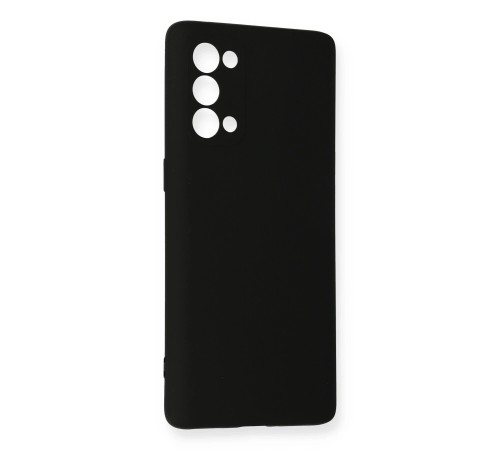 Oppo Reno 5 Kılıf Nano içi Kadife Silikon - Siyah Oppo Reno 5 Kılıf Nano içi Kadife Silikon - Siyah