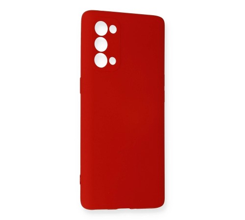 Oppo Reno 5 Pro Kılıf Nano içi Kadife Silikon - Kırmızı Oppo Reno 5 Pro Kılıf Nano içi Kadife Silikon - Kırmızı