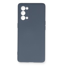 Oppo Reno 5 Pro Kılıf Nano içi Kadife Silikon - Gri