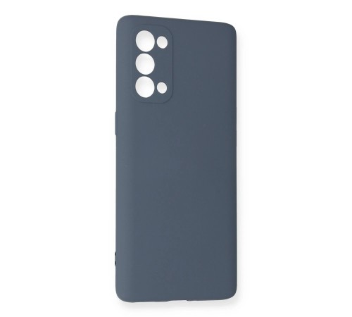 Oppo Reno 5 Pro Kılıf Nano içi Kadife Silikon - Gri Oppo Reno 5 Pro Kılıf Nano içi Kadife Silikon - Gri