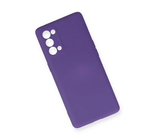 Oppo Reno 5 Pro Kılıf Nano içi Kadife Silikon - Mor Oppo Reno 5 Pro Kılıf Nano içi Kadife Silikon - Mor
