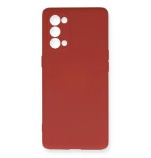 Oppo Reno 5 Pro Kılıf Nano içi Kadife Silikon - Kiremit
