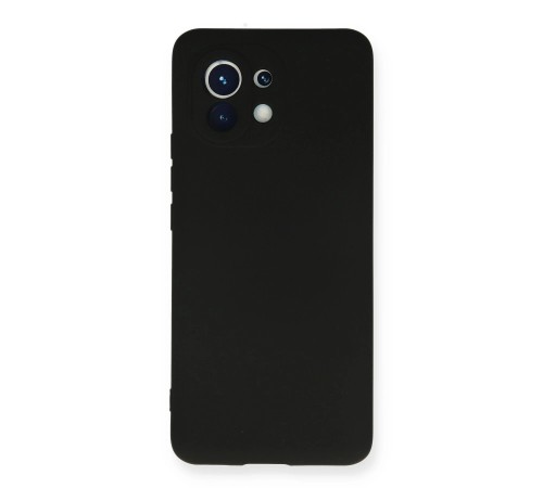 Xiaomi Mi 11 Kılıf Nano içi Kadife Silikon - Siyah Xiaomi Mi 11 Kılıf Nano içi Kadife Silikon - Siyah