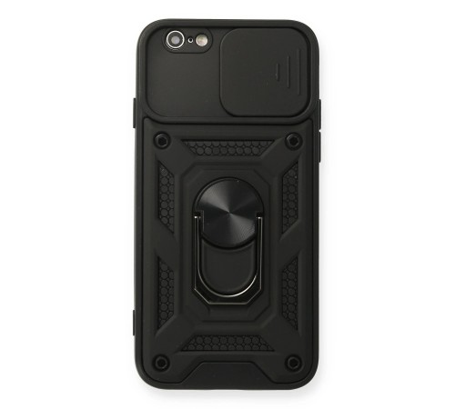 iPhone 6 Kılıf Pars Lens Yüzüklü Silikon - Siyah iPhone 6 Kılıf Pars Lens Yüzüklü Silikon - Siyah