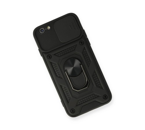 iPhone 6 Kılıf Pars Lens Yüzüklü Silikon - Siyah iPhone 6 Kılıf Pars Lens Yüzüklü Silikon - Siyah
