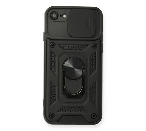 iPhone 7 Kılıf Pars Lens Yüzüklü Silikon - Siyah iPhone 7 Kılıf Pars Lens Yüzüklü Silikon - Siyah