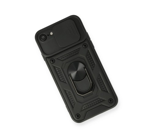 iPhone 7 Kılıf Pars Lens Yüzüklü Silikon - Siyah iPhone 7 Kılıf Pars Lens Yüzüklü Silikon - Siyah