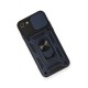 iPhone 7 Kılıf Pars Lens Yüzüklü Silikon - Lacivert