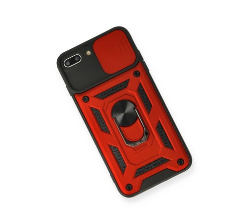 iPhone 7 Plus Kılıf Pars Lens Yüzüklü Silikon - Kırmızı iPhone 7 Plus Kılıf Pars Lens Yüzüklü Silikon - Kırmızı