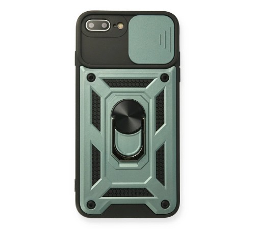 iPhone 7 Plus Kılıf Pars Lens Yüzüklü Silikon - Yeşil iPhone 7 Plus Kılıf Pars Lens Yüzüklü Silikon - Yeşil