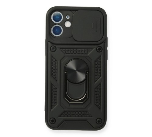 iPhone 11 Kılıf Pars Lens Yüzüklü Silikon - Siyah iPhone 11 Kılıf Pars Lens Yüzüklü Silikon - Siyah