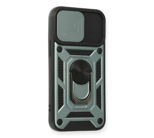 iPhone 11 Kılıf Pars Lens Yüzüklü Silikon - Yeşil iPhone 11 Kılıf Pars Lens Yüzüklü Silikon - Yeşil