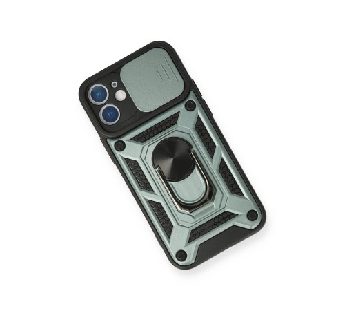 iPhone 11 Kılıf Pars Lens Yüzüklü Silikon - Yeşil iPhone 11 Kılıf Pars Lens Yüzüklü Silikon - Yeşil
